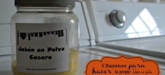 5 Razones para hacer tu propio Jabón en polvo para lavar la ropa